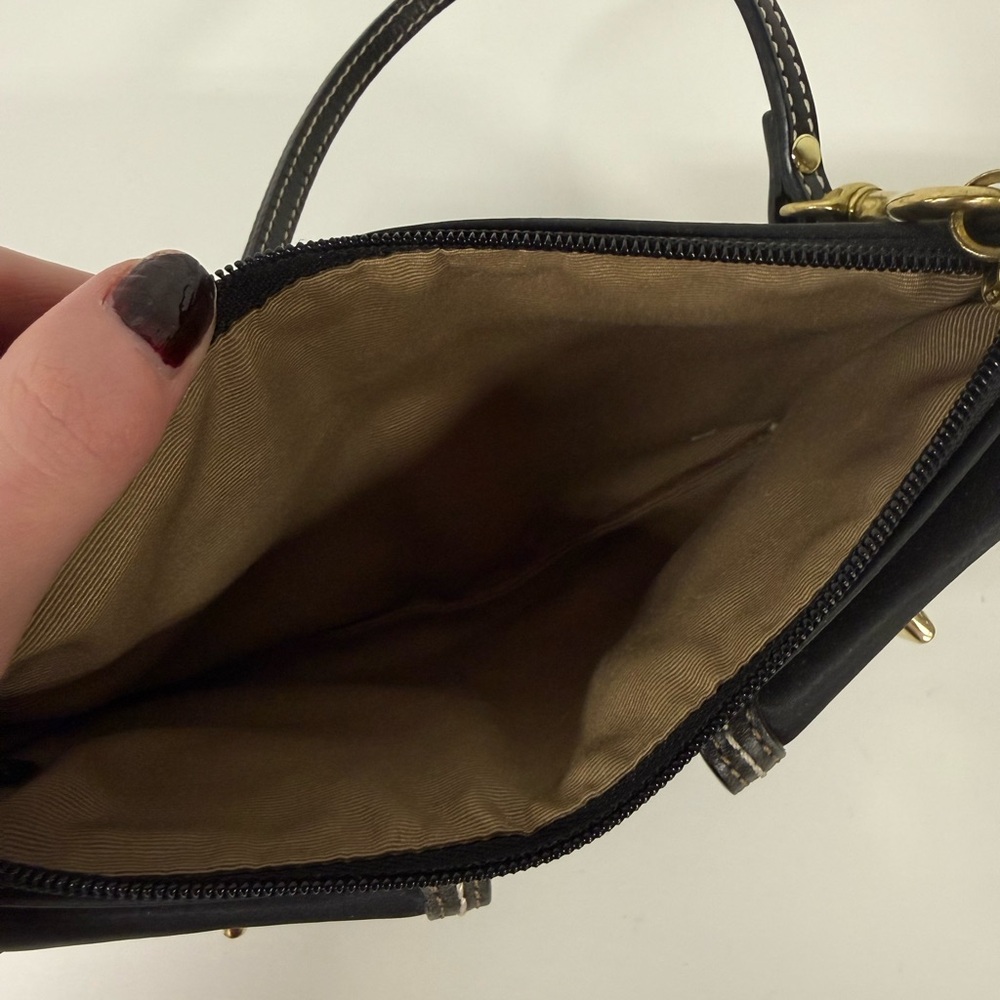 Black Women's Bag with Gold Accents - Picture 4 of 4